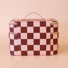 Load image into Gallery viewer, Cherry Check Vanity Case
