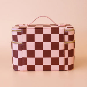 Cherry Check Vanity Case
