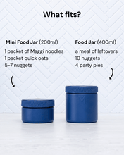 Load image into Gallery viewer, MontiiCo Insulated Mini Food Jar - Navy
