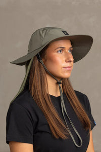 Wide Brim Hat with Legionares Flap - A1008