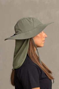 Wide Brim Hat with Legionares Flap - A1008