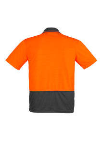 ZH415 SYZMIK  Mens Hi Vis Comfort Back Short Sleeve Polo