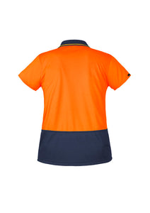 ZH731 SYZMIK  Womens Hi Vis Basic Short Sleeve Polo