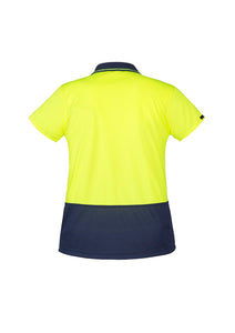 ZH731 SYZMIK  Womens Hi Vis Basic Short Sleeve Polo