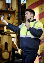 Load image into Gallery viewer, Hi Vis Quilted Flying Jacket ZJ351 - Yellow/Navy
