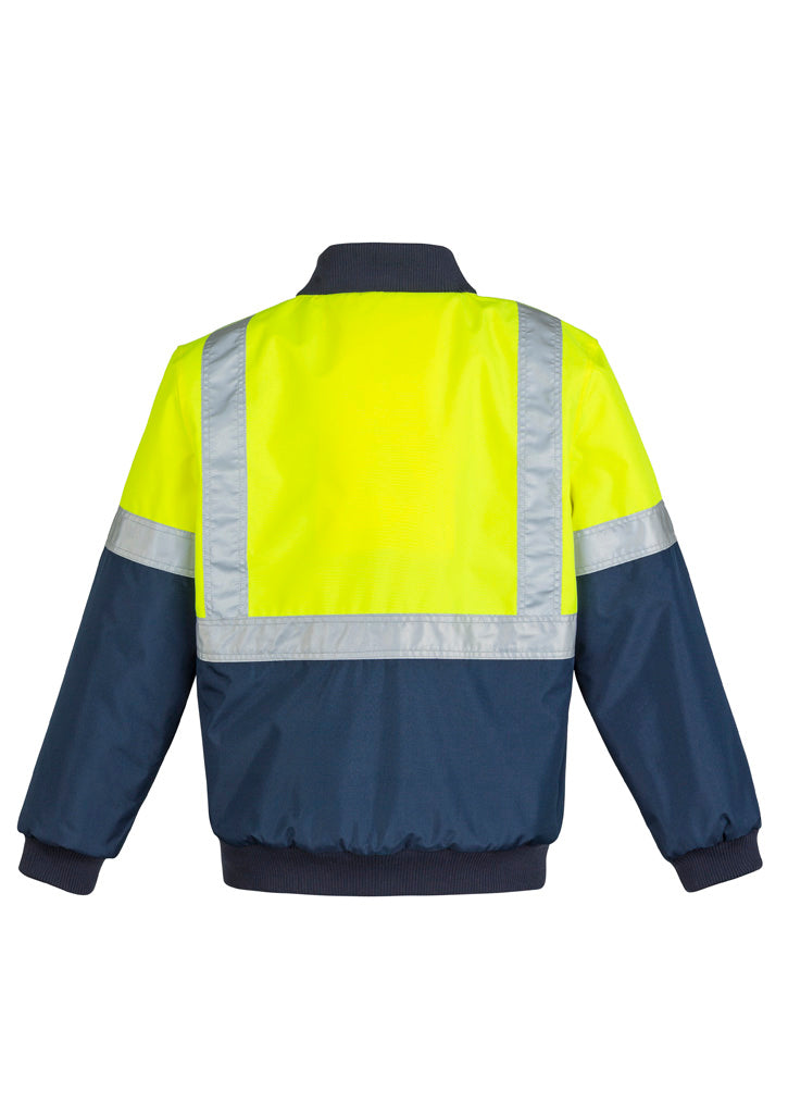 SYZMIK Mens Hi Vis Quilted Flying Jacket