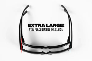 HEATWAVE XL VISE SUNGLASSES: Black x Clear Lens