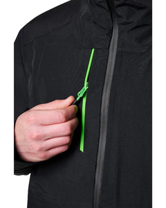 WO◆2 - THREE-LAYER BONDED RAIN JACKET - Black