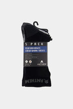 Load image into Gallery viewer, ANTHEM - Performance Crew Sock - 5 Pack - A0204
