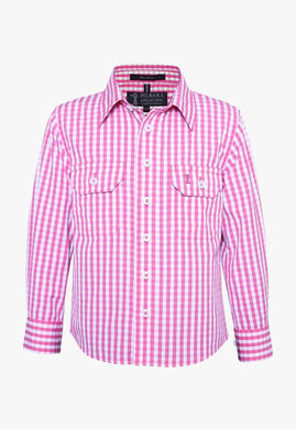 Ritemate Kids Long Sleeve Check Shirt