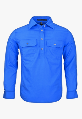 Pilbara Kids Closed Front Work Shirt RM400CF