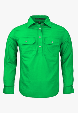 Pilbara Kids Closed Front Work Shirt RM400CF