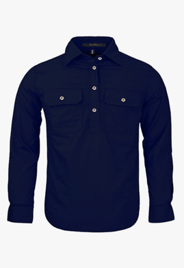 Pilbara Kids Closed Front Work Shirt RM400CF