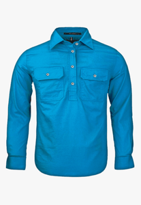 Pilbara Kids Closed Front Work Shirt RM400CF