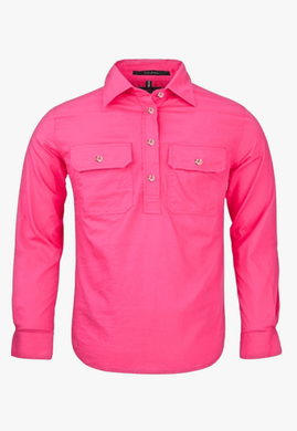 Pilbara Kids Closed Front Work Shirt RM400CF