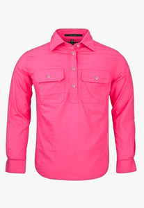 Pilbara Kids Closed Front Work Shirt RM400CF