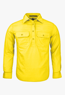 Pilbara Kids Closed Front Work Shirt RM400CF