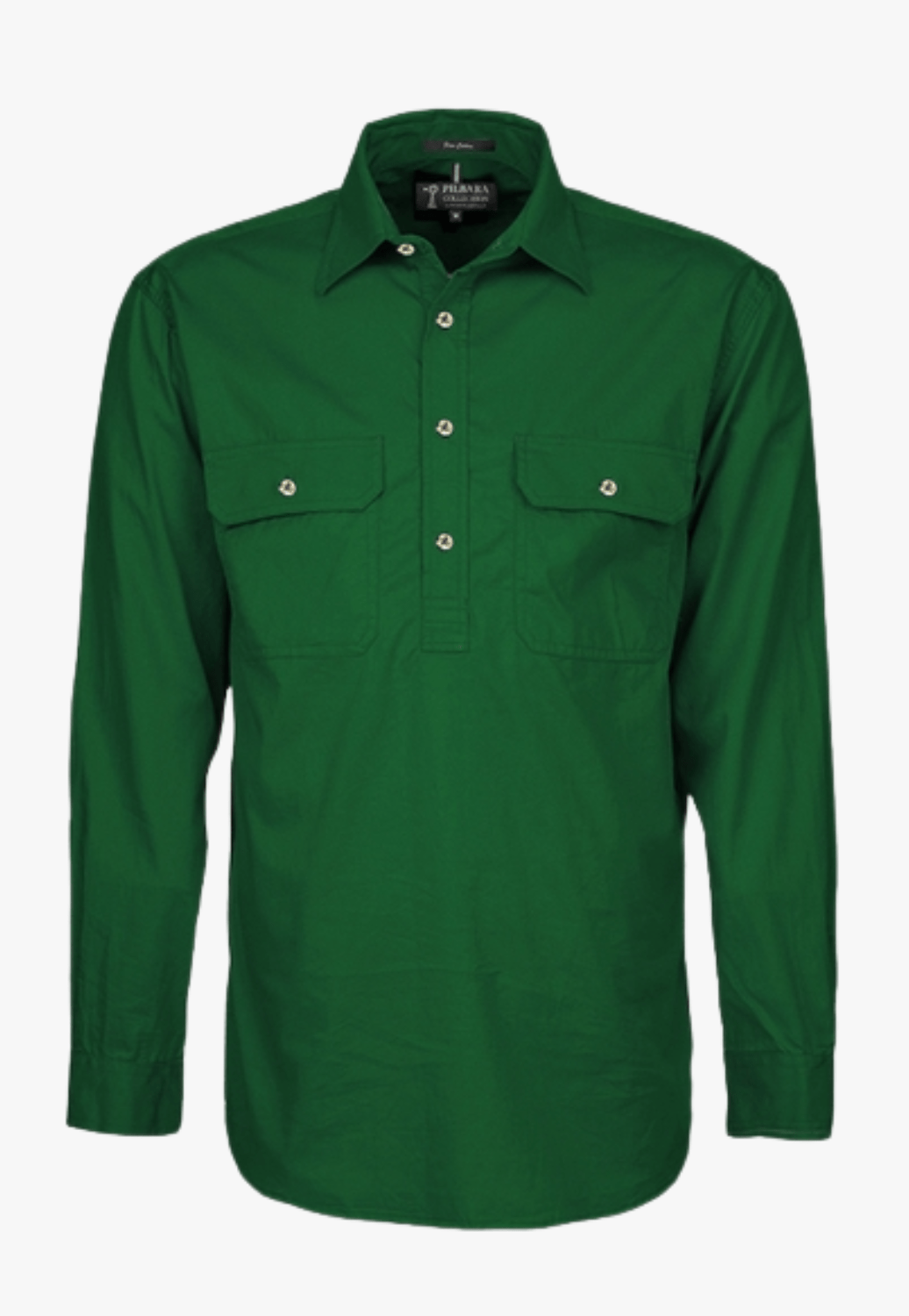 Pilbara Mens Closed Front Work Shirt RM200CF