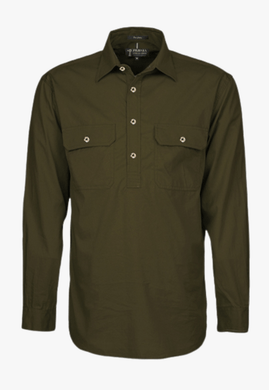 Pilbara Mens Closed Front Work Shirt RM200CF