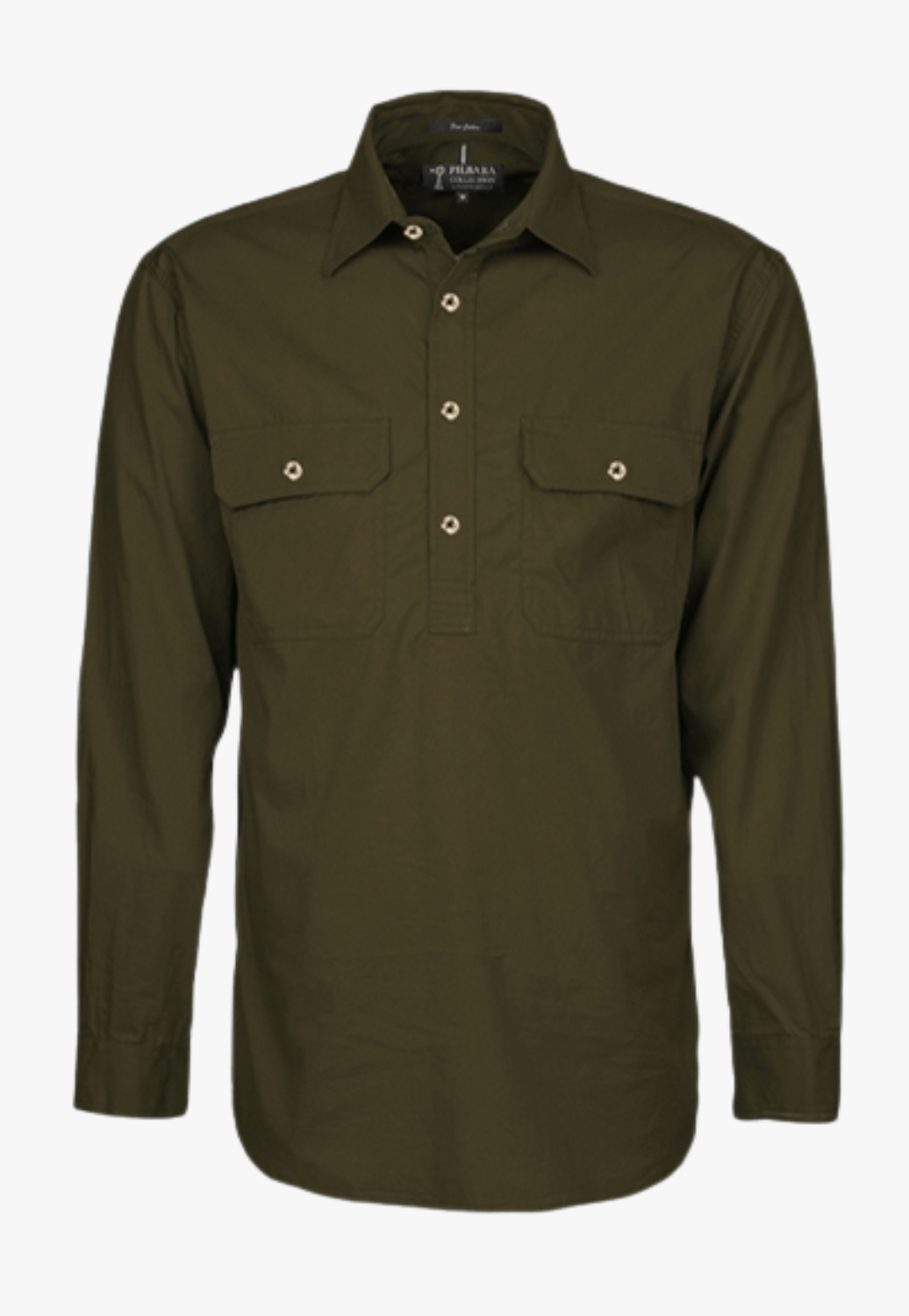 Pilbara Mens Closed Front Work Shirt RM200CF