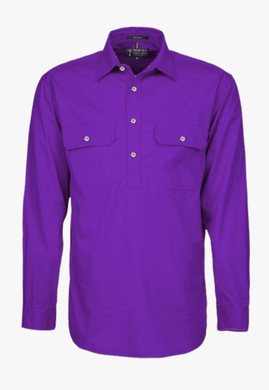 Pilbara Mens Closed Front Work Shirt RM200CF