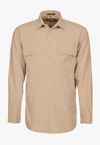 Pilbara Mens Closed Front Work Shirt RM200CF