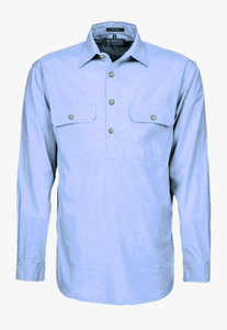 Pilbara Mens Closed Front Work Shirt RM200CF