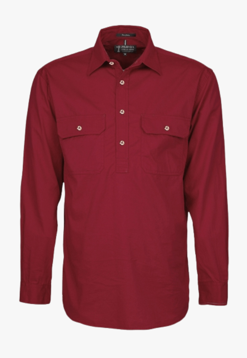 Pilbara Mens Closed Front Work Shirt RM200CF