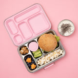 Load image into Gallery viewer, Five Compartment Leakproof Stainless Steel Lunch Box
