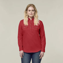 Load image into Gallery viewer, Womens Heritage Closed Front Drill Shirt - Fiery Red
