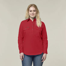 Load image into Gallery viewer, Womens Heritage Closed Front Drill Shirt - Fiery Red
