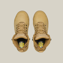 Load image into Gallery viewer, Women's Evolution Lace Up &amp; Side Zip 5" Steel Toe Safety Boot - Wheat
